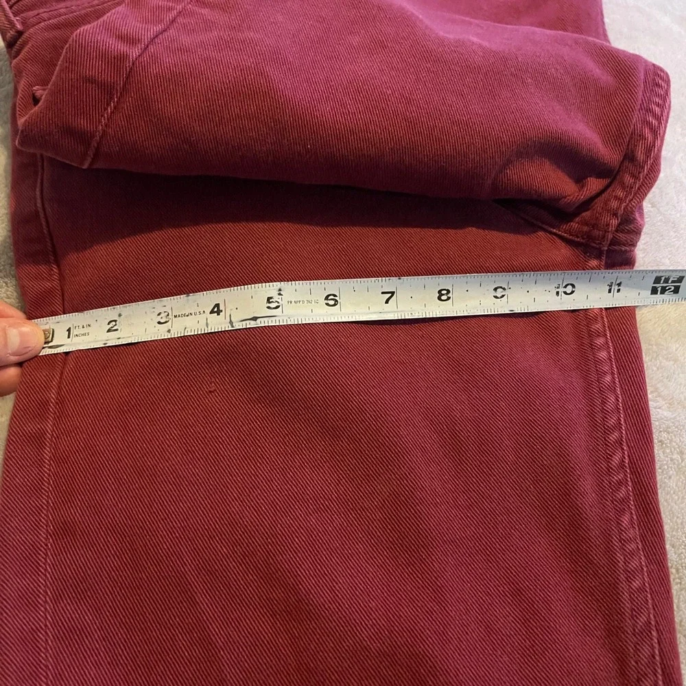 Levis 511 Jeans Mens 32x34 Burgundy Wine Red Slim Fit Stretch Denim Pants 32x32